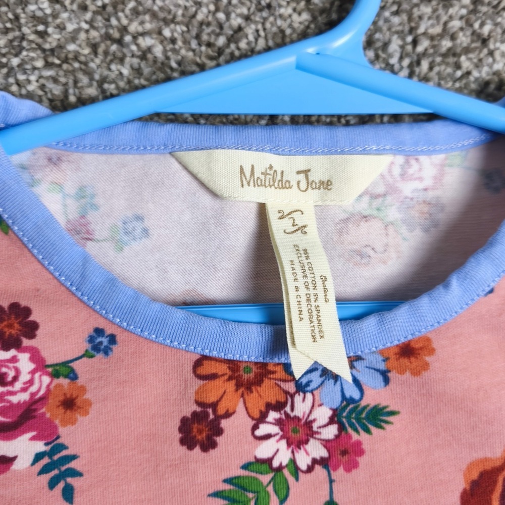 Matilda Jane Girls Dress Lot Size 2 Floral Red‎ Boho Ruffle Boutique - Picture 10 of 12